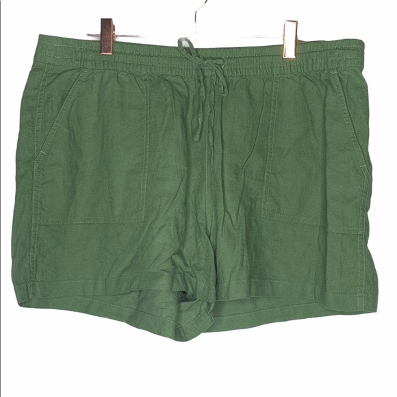 NWOT J.Crew Factory Linen Blend Shorts - Picture 2 of 6